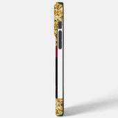 トレンディー金ゴールドモノグラムI電話14 Pro Maxケース Case-Mate iPhoneケース (裏面 / 左)