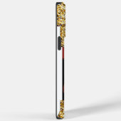 トレンディー金ゴールドモノグラムI電話14 Pro Maxケース Case-Mate iPhoneケース (裏面 / 右)