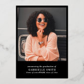 トレンディー金ゴールドレタリング党 箔招待状 (裏面)