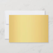 トレンディー金ゴールド手書きスクリプトエレガントテンプレート ノートカード (裏面)