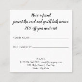 トレンディー金ゴールド散布ハート 紹介カード (裏面)