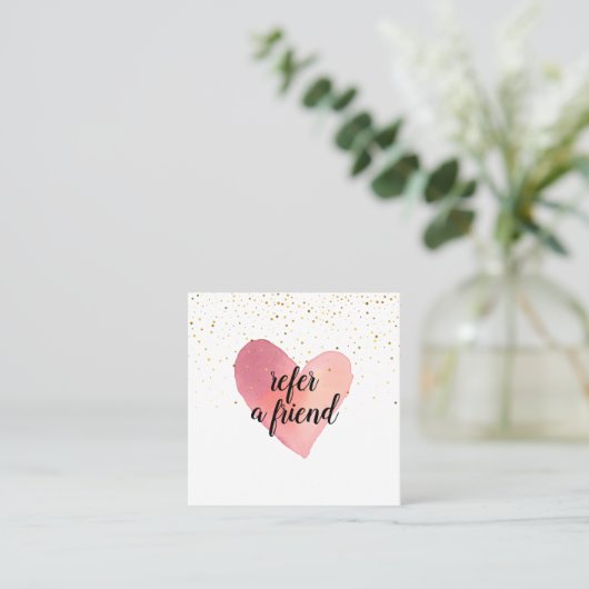 トレンディー金ゴールド散布ハート 紹介カード (スタンド正面)