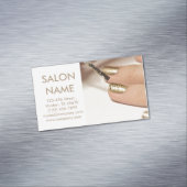 トレンディー金ゴールド爪、 ネイルファッション美しいスパネイルサロン マグネット名刺 (インサイチュ)