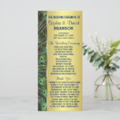 トレンディー金ゴールド結婚ピーコックカスタムプログラム プログラム (スタンド正面)