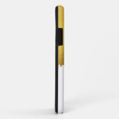 トレンディー金ゴールド金属滴下モノグラム Case-Mate iPhoneケース (裏面/右)