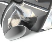 トレンディー金属質包み紙 ラッピングペーパー (ロールコーナー)