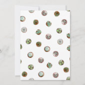 トレンディー鉢植え引っ越し祝いパーティーパーティー 招待状 (裏面)