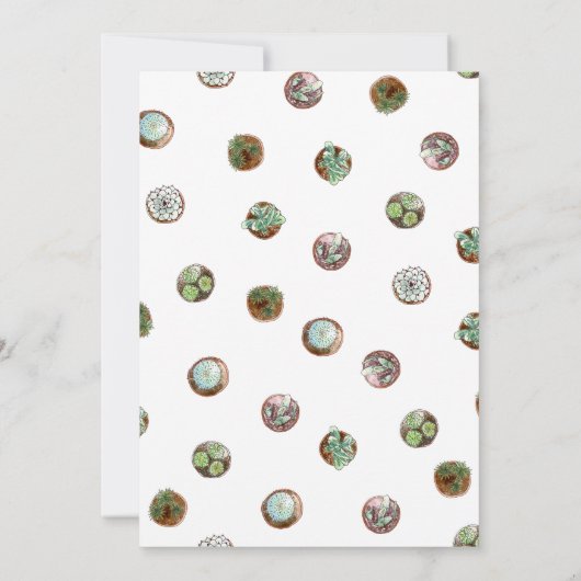 トレンディー鉢植え引っ越し祝いパーティーパーティー 招待状 (裏面)