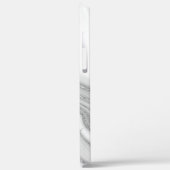 トレンディー銀グリッター輝き大理石名モノグラム Case-Mate iPhoneケース (裏面 / 左)