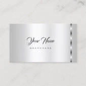 トレンディー銀効果テンプレートプロフェッショナル スタイリッシュ 名刺 (正面)