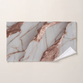 トレンディー銅グリッター大理石 バスタオルセット (ハンドタオル)