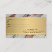 トレンディー銅グリッター大理石 割引カード (裏面)