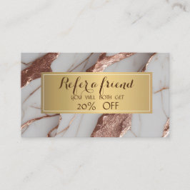 トレンディー銅グリッター大理石 紹介カード