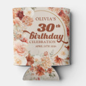 トレンディー銅紫陽花とバラ秋 缶クーラー (裏面)