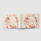 トレンディー銅赤面とブルゴーニュ花セージ ゲストブック (全面)