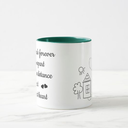 トレンディー長距離最高のフレンズフォーエバーラブ マグカップ (中央)
