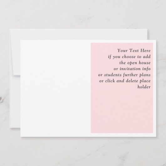 トレンディー院発表フォトカード赤面 招待状 (裏面)