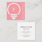 トレンディー電気技師名刺 スクエア名刺 (正面/裏面)