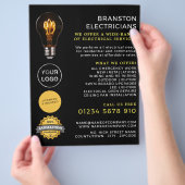 トレンディー電球(電気工広告師) チラシ (手)