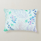 トレンディー青アクセント枕 アクセントクッション (裏面)