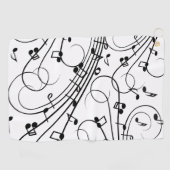 トレンディー音楽デザイン ゴルフタオル (横)