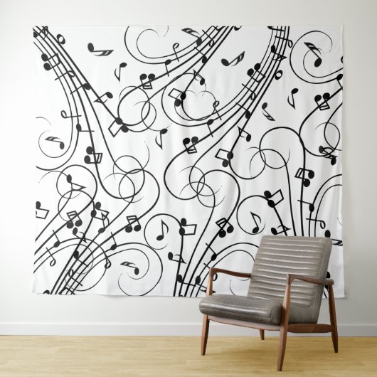 トレンディー音楽デザイン タペストリー (インサイチュ(横))