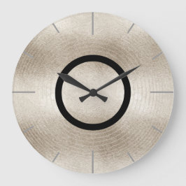 トレンディー音楽プラチナレコード ラージ壁時計