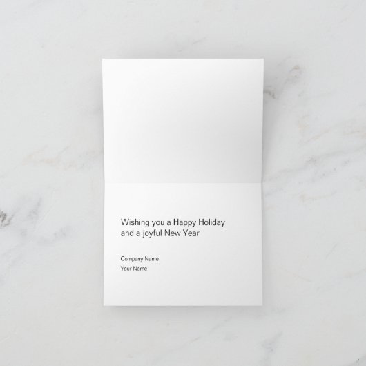 トレンディー風光明媚なビジネス季節のホリデーカード シーズンカード (内部)