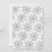 トレンディー食べタイポグラフィ、ドリンク&Be怖いハロウィーン 招待状 (裏面)