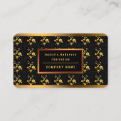 トレンディー高級エレガントフローラ 名刺 (正面)