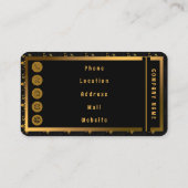 トレンディー高級エレガントフローラ 名刺 (裏面)