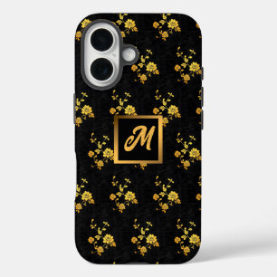 トレンディー高級エレガントフローラ iPhone 16ケース