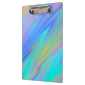 トレンディー高級グリーンブルーパープルホログラフィフェイクック クリップボード (左)