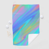 トレンディー高級グリーンブルーパープルホログラフィフェイクック ゴルフタオル (インサイチュ)