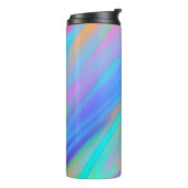 トレンディー高級グリーンブルーパープルホログラフィフェイクック タンブラー (回転左)