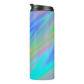 トレンディー高級グリーンブルーパープルホログラフィフェイクック タンブラー (回転右)