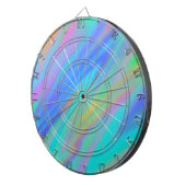 トレンディー高級グリーンブルーパープルホログラフィフェイクック ダーツボード (正面右)
