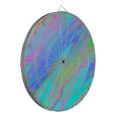 トレンディー高級グリーンブルーパープルホログラフィフェイクック ダーツボード (正面左)