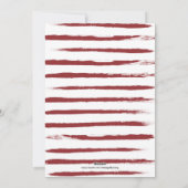 トレンディー魅力的ジョイ深いレッドホリデーフォト シーズンカード (裏面)