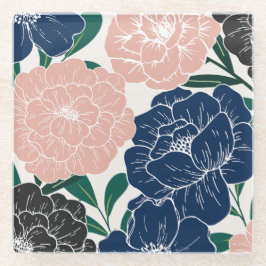 トレンディー魅力的フローラコースター ガラスコースター