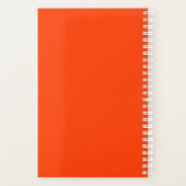 トレンディー鮮やかはっきりしたオレンジウィークリーモノグラム2024 プランナー手帳 (裏面)