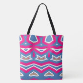 トレンディー鮮やか色数々ののシームレスパターントート トートバッグ (裏面)