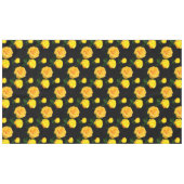 トレンディー黄フローラ テーブルクロス (正面(横))