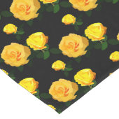 トレンディー黄フローラ ロングテーブルランナー (コーナー)