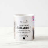 トレンディー2写真は私のbridesmaids提案になる コーヒーマグカップ (中央)