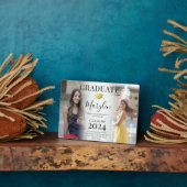 トレンディー2写真卒業、名前&引用文Keepsake フォトプラーク (側面)