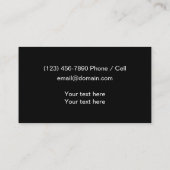 トレンディー2面ヘアスタイリスト名刺 名刺 (裏面)