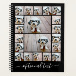 トレンディー20フォトコラージュのスクリプト名 – ホワイトブラック プランナー手帳<br><div class="desc">最大18の正方形と2つの風景/水平の写真を使用して、個人的なギフトを作ユニーク成する。結果を最高の得るには、アップロードする前に写真を四角に切り抜きなさい。余分なトレンディーまたはモノグラムのための場所を有する文字レイアウトは、クリーンなラインおよびグリッドを含モダンむ。変更をもし行うには、ツークリックルの写真を調整する必要がある。</div>