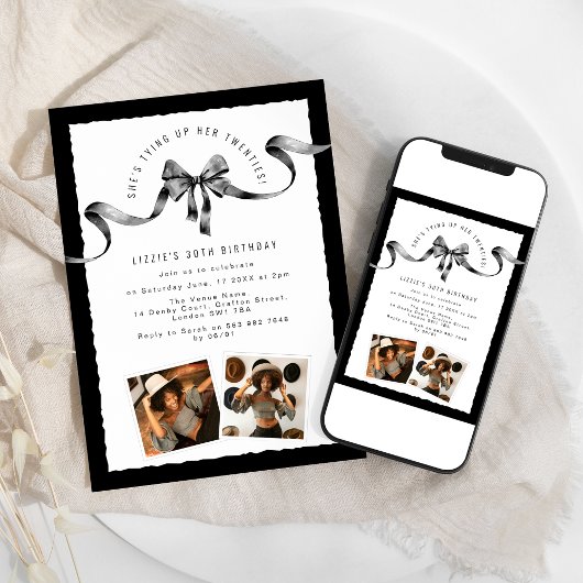 トレンディー20代の誕生日パーティーを開く 招待状