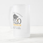 トレンディー2020年卒業 フロストグラスビールジョッキ (正面左)